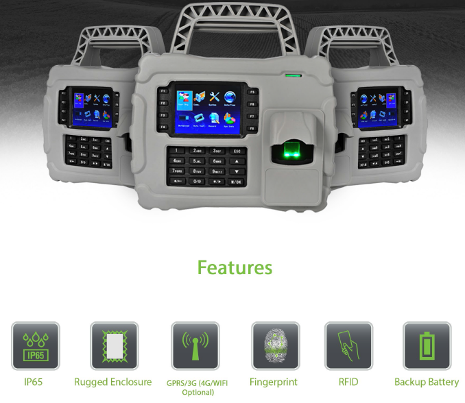 Time and Attendance Biometric Mobile System. ZKTeco S922 
